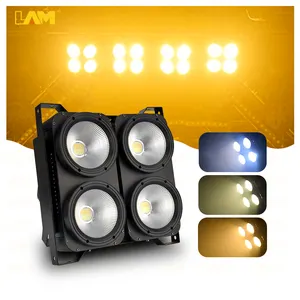 Lam 400W Cob Warm Wit Video Verlichting 100W * 4 Stuks Cob Dj Apparatuur 4 Ogen Cob Led Blinder Par Lights