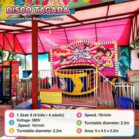 Manège Mini Disco Tagada 8 places, Petit manège tournant Disco Tagada