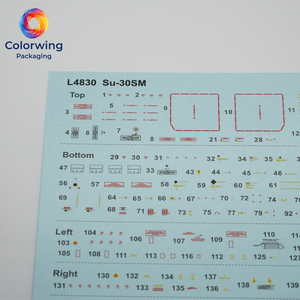 สติ๊กเกอร์ติดเครื่องบินรบ <span class=keywords><strong>Su</strong></span>-<span class=keywords><strong>30SM</strong></span> ขนาด <span class=keywords><strong>1</strong></span>/<span class=keywords><strong>48</strong></span> แบบลื่นน้ำ 5 สี 166 ชิ้น สติ๊กเกอร์ติดเครื่องบินทหารสำหรับโมเดลจำลอง - Product Image 5