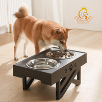 EUR Table élévatrice pliante en Offre Spéciale PET Bols doubles pour animaux de compagnie Bol en acier inoxydable pour chien Table à boire Bols pour chat et chien
