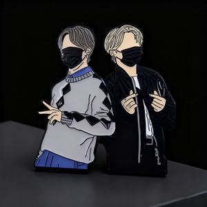 Badges Métalliques de Luxe, Badges Anime en Métal, Épingles Souvenirs en Émail Dur, Épingles en Émail pour Amateurs de Musique - Product Image 6