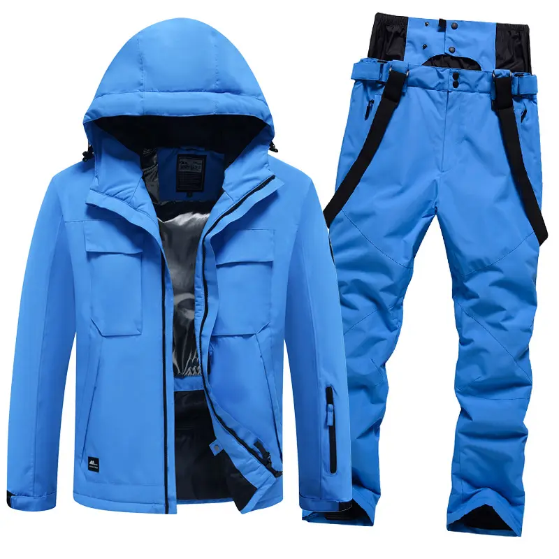 Winter Damen und Herren 2 Stück Skihose Jacken Set Outdoor Sport Schnee anzüge insgesamt Schnee Ski anzug