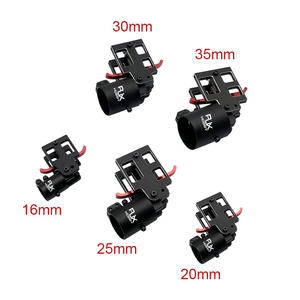RJXHOBBY 16/20/25/28/30/35mm Horizontal Fittings Carbon Tube <b>Clamp</b> Fixers <b>Quick</b> Release Connectors for Multirotor Drone Arms - Product Image 2
