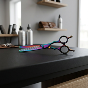 Tijeras de Peluquería Profesionales ASAP Rainbow 4Cr13 de Acero Inoxidable de 5.5 Pulgadas, Tijeras de Entresacar de Doble Punta para Texturizar el Cabello - Product Image 4