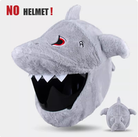 Funda Protectora para Casco de Motocicleta, de Felpa Suave con Diseño de Dibujos Animados, Multifuncional, Divertida, a Prueba de Viento, Directo de Fábrica