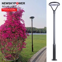 Lampe solaire de cour à design carré élégant, 20W, luminosité élevée, allumage et extinction automatiques toute la nuit, pour les allées résidentielles, directement de l'usine
