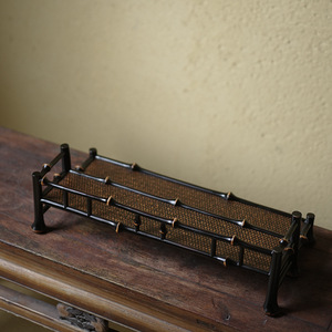 Bamboo double-layer cup rack, teapot rack, <b>teacup</b> rack, tea set storage rack, display rack, bamboo tea rack, drain rack - Product Image 4