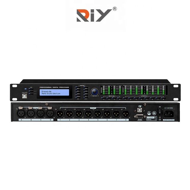 XTB-480 Digital Processor High Performance 12-Channel DSP Audio Processor for Professional Stage Sound Equipment