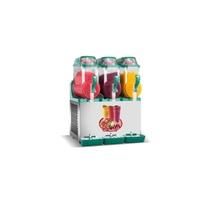 Machine à slush électrique à 3 têtes, commande mécanique, grande capacité 12L*3, haute productivité, double tension (110V/220V)
