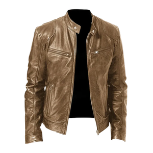 Custom <b>Genuine</b> <b>Leather</b> <b>Jacket</b> Men Premium Biker Motorcycle Fashion Outerwear Durable Comfortable Quick Dry Breathable - Product Image 1