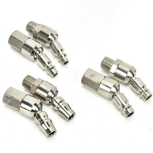 Raccords rapides en acier inoxydable pour tuyaux pneumatiques, filetage interne de 6 mm (1/4 pouce), pour outils pneumatiques - Product Image 2