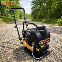 Compacteur à plaques vibrantes portatif GZD C60T personnalisé, alimenté au gaz