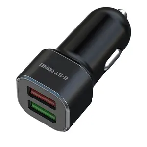 Universal 3.1A Fast Charge USB Car Charger QC3.0 Dual Port USB Cargador Carro Adapter For IPhone