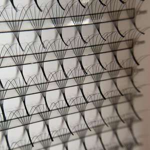 Ventilateurs préfabriqués à base lâche 0.03mm 0.05mm 0.07mm 6D 8D 10D 12D PROMADES cils de ventilateur de Volume avec base enveloppable - Product Image 2