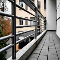 Garde-corps de balcon modulaire en gros - Protection de sécurité, main courante d'escalier en acier zingué personnalisable, anti-vol, anti-chute, installation facile