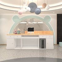 Bureau d'accueil moderne en bois massif écologique pour les écoles maternelles, les jardins d'enfants et les studios de danse