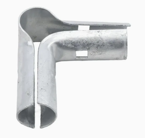 Valla de enlace de cadena alta de 6 pies Conector de tubería cruzada Boulevard Tee Línea de esquina Abrazaderas de riel Forma hueca - Product Image 2