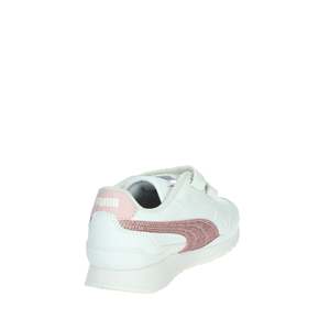 Zapatillas Puma para Niña, Blancas con Detalles en Rosa Brillante, para Uso Casual - Product Image 3