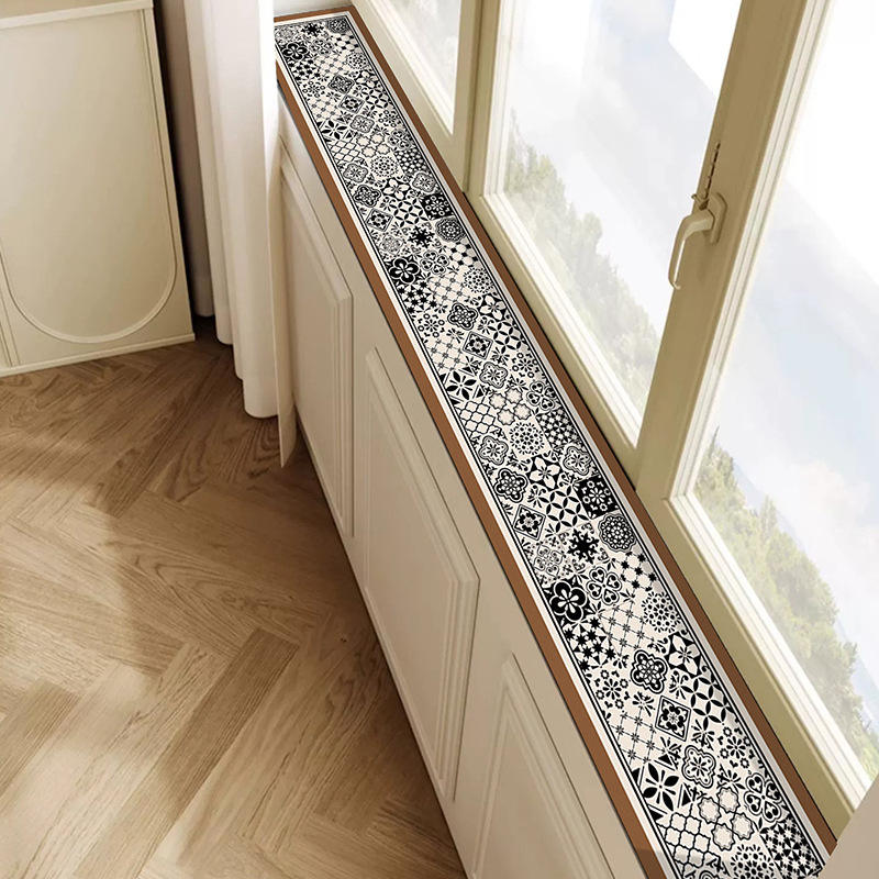 กระเบื้องลายดอกไม้สไตล์เรโทรสำหรับกาแฟ