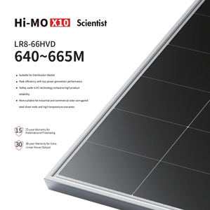 Pannelli Solari Longi Hi-Mo X10 <span class=keywords><strong>Scientist</strong></span> LR8-66HVD 640~665M per Uso Domestico e Commerciale, Bifacciali, Doppio Vetro, Monocristallini, 640W 650W 665W - Product Image 1