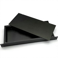 Casing Rak 1U 19-Inci Standar, Baja Canai Dingin 1.5mm untuk Chassis Server Jaringan, Proyek Elektronik Kustom OEM/ODM