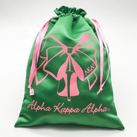 Sac à cordon personnalisé avec logo imprimé en satin pour rangement de perruques, sac à chaussures, pochette anti-poussière, mode féminine
