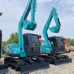 Ekskavator perayap Mini digunakan 7.5 Ton Kobelco Jepang diproduksi Sk 75 Peralatan Konstruksi Kondisi baik