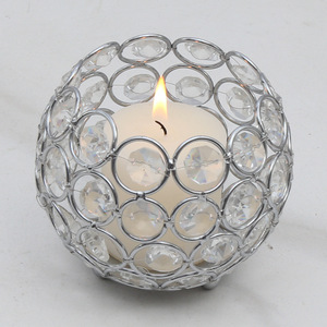 Boule de cristal <span class=keywords><strong>perle</strong></span> octogonale fête mariage bougie tasse créative rétro creux verre atmosphère effet <span class=keywords><strong>chandelier</strong></span> - Product Image 4