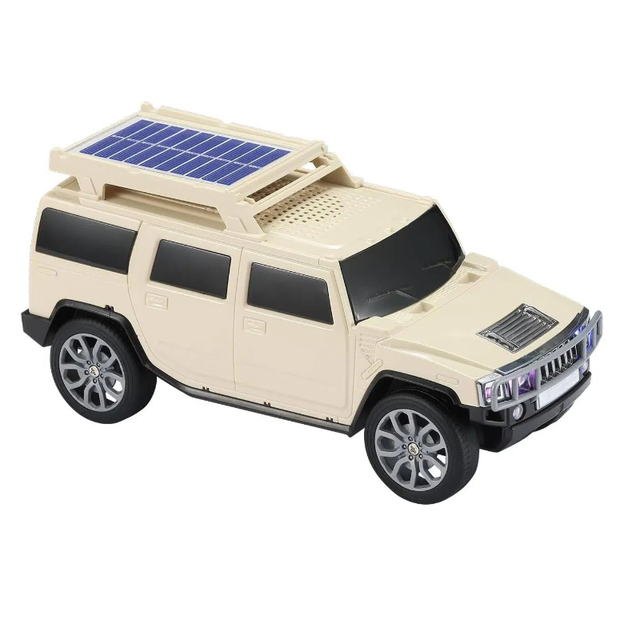 Alecter Revolutionary Solar Wireless Bluetooth Speaker ABS+Silicone 1200mAh 5V/2A Type-C Modern Road Vehicle Style TF/USB Type-C