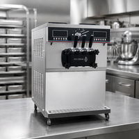 Moseener Commerciële RVS Energy Star Gecertificeerde Soft Serve IJsmachine met Fruit & Melk Opties