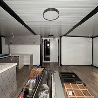 Maison conteneur extensible de luxe en acier galvanisé étanche de 20 pieds et 40 pieds pour bureau ou bâtiment