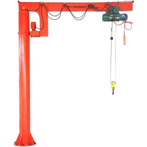 Grue à flèche cantilever à bras oscillant montée au sol de 1, <span class=keywords><strong>2</strong></span> et 3 tonnes avec moteur et roulement pour usage industriel, haute efficacité - Product Image 1