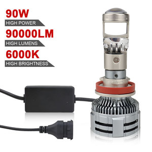 QIDEWIN Car <b>LED</b> <b>Headlights</b> 9005 H7 H11 9006 12000 Lm 60W Built In Lens Retrofit Focused Light - Product Image 3