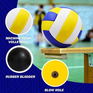 CZFIT Wholesale Volleyball Size 5 PVC Leather Soft Indoor Outdoor Volleyballs Sports Training <b>Game</b> Play Ball for Beginner, Adult - Product Image 4