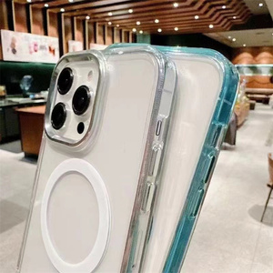 Étui de téléphone magnétique transparent de haute <span class=keywords><strong>qualité</strong></span> pour Samsung Galaxy S26 S25 Ultra A57 A37 A56 A07, coque transparente compatible avec la charge sans fil - Product Image 4