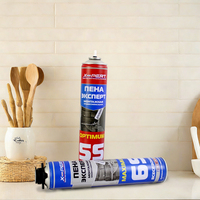 Produits chimiques PU de qualité supérieure, mastic liquide pour joints, mastic pour trous, isolation, mousse de polyuréthane expansive en aérosol 750 ml