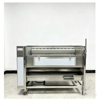 Gemberreinigings- en schilmachine, haarrollerreinigingsmachine, volautomatische schil- en modderverwijderingsmachine voor schone groenten