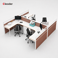 Bureau modulaire moderne cloison murale en verre chaise de bureau contemporaine poste de travail moderne bureau meubles de bureau étagère