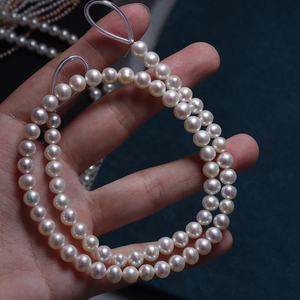 6mm Vòng tự nhiên nước ngọt Ngọc Trai Tự Làm Vòng Cổ Vòng tay trang sức hạt vật liệu bán buôn - Product Image 4