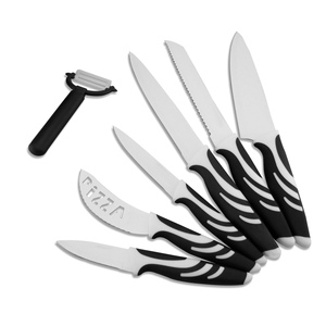 Homsense 2022 Amazon Hot Sale Kitchen Utensil Non-stick Coating Swiss Line Knife Set Chef Knife Set Gift Box