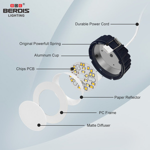 12W 90mm Cut-out Die-cast Aluminum Dimmable SMD CE Led Downlight Flat Spotlight High Power Led <strong>Ceiling</strong> <strong>Light</strong> <strong>for</strong> Office - Product Image 4