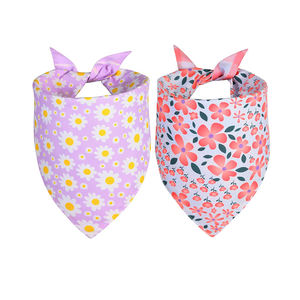 Bandana para Cães com Padrão Duplo Lado em Tecido Premium Durável, Babadores Reversíveis em Triângulo para Filhotes - Product Image 3