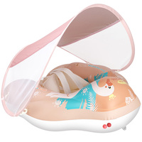 Bouée gonflable pour bébé Swimbobo, nouveau style 2022, âges de 3 mois à 6 ans, sécurité, rose pâle, anneau de flottaison pour bébé