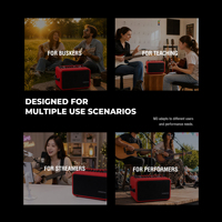 Musiccube M3 Busking-Lautsprecher Tragbarer Kabelloser PA-Lautsprecher 200W Outdoor-Soundsystem für Live-Musik, Partys & Veranstaltungen