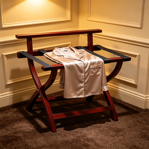 Soporte de Madera Maciza para Equipaje a Precio Económico, Plegable, para Almacenamiento de Maletas, para <span class=keywords><strong>Muebles</strong></span> de Hotel - Product Image 4