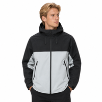 Veste de randonnée à capuche unisexe imperméable coupe-vent pour la montagne, vêtements de trekking légers pour hommes et femmes