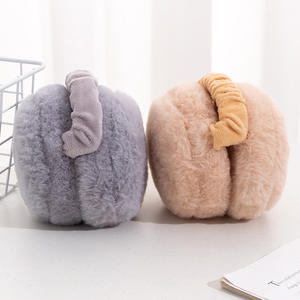 <span class=keywords><strong>Cache</strong></span>-oreilles d'hiver élégant pour femmes <span class=keywords><strong>Cache</strong></span>-oreilles en <span class=keywords><strong>laine</strong></span> de haute qualité en peluche réglable en fausse fourrure de lapin - Product Image 3