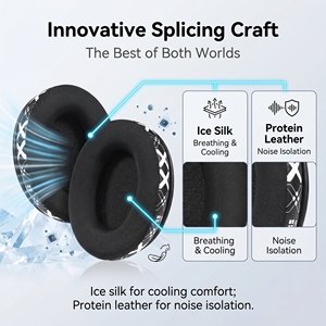 Almohadillas de gel de repuesto con sensación de hielo para auriculares Cloud 1/I/2/II/3/III/<span class=keywords><strong>Pro</strong></span>/Core/<span class=keywords><strong>Alpha</strong></span>/<span class=keywords><strong>Alpha</strong></span> S/Flight/Stinger/Mix/CloudX con cancelación de ruido - Product Image 2