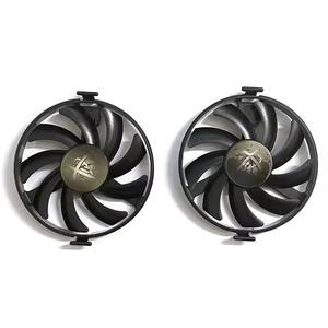 Ventilador de Refrigeración para Tarjetas Gráficas XFX AMD <span class=keywords><strong>Radeon</strong></span> <span class=keywords><strong>RX</strong></span> <span class=keywords><strong>480</strong></span> 470 570 580 470D RS Black Wolf, FDCU12S9-C DC 12V 0.45A, Enfriador de GPU XFX 570 580 - Product Image 1