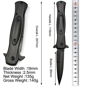 Populaire 440c acier inoxydable couteau à lame pliante Portable survie en plein air auto-défense couteau de poche EDC outil à <span class=keywords><strong>main</strong></span> OEM personnalisé - Product Image 2